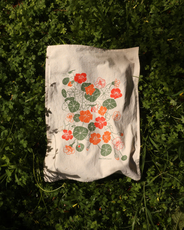 Nasturtium Tea Towel