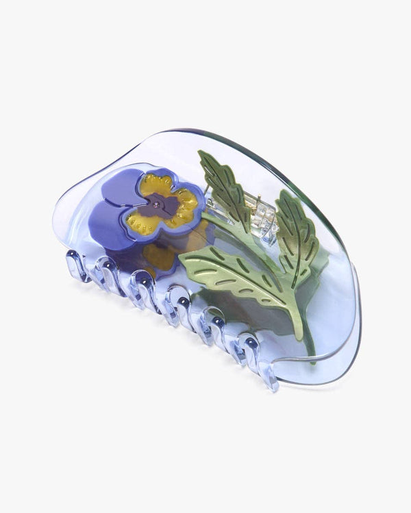 Viola Pansy Hair Claw
