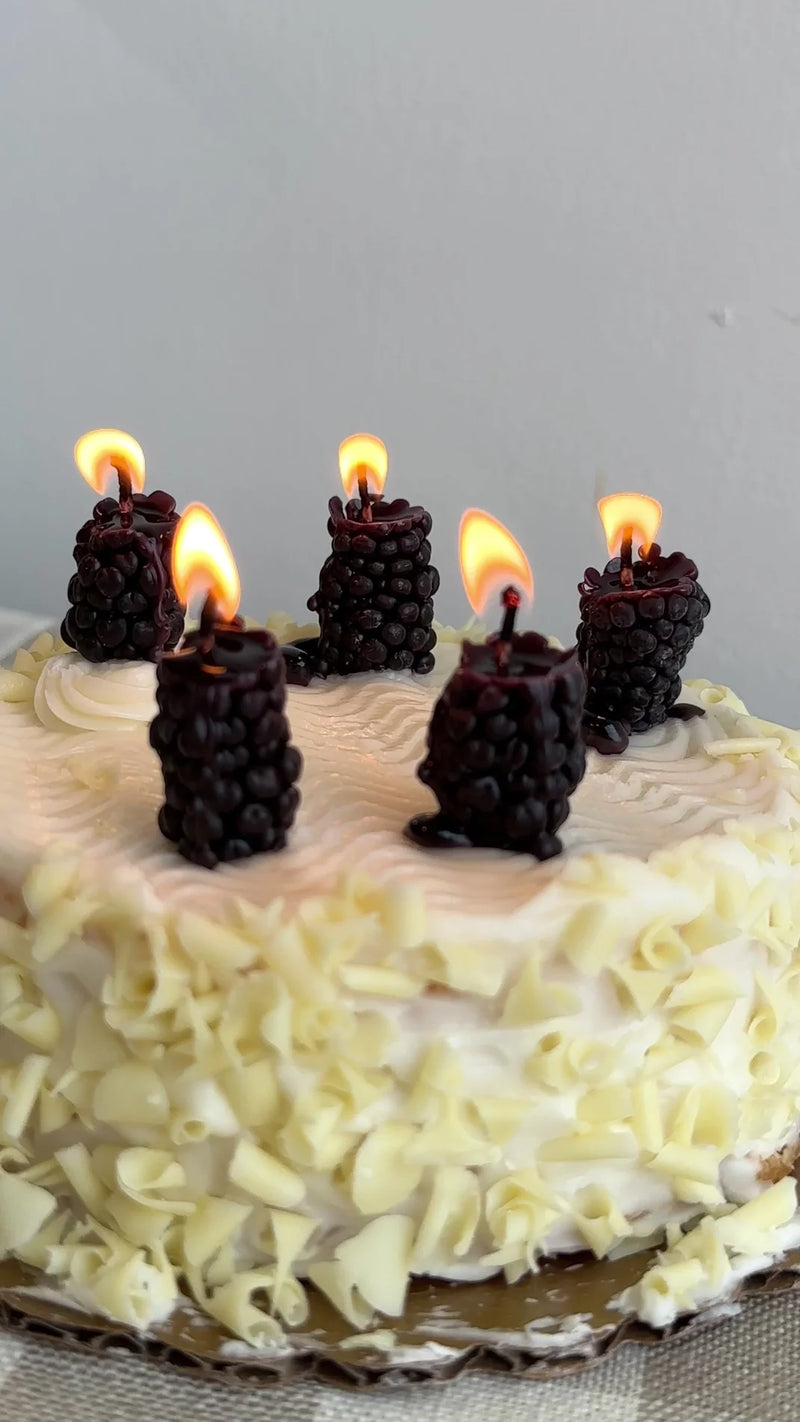 Blackberry Birthday Candles