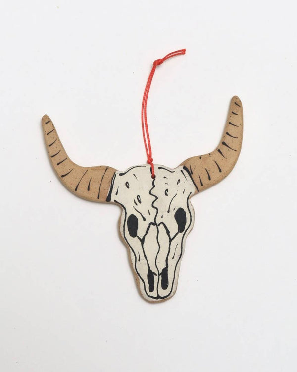 Steer Skull Ornament 