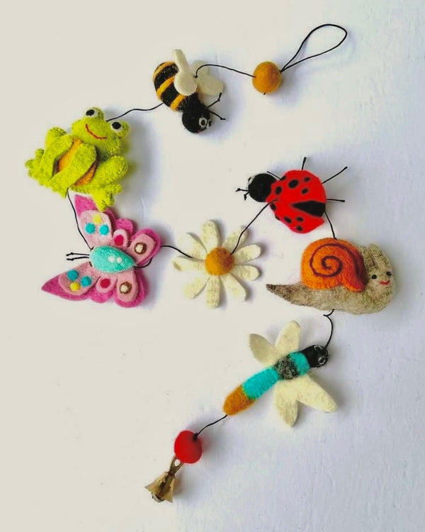 Spring Creatures Felt Garland