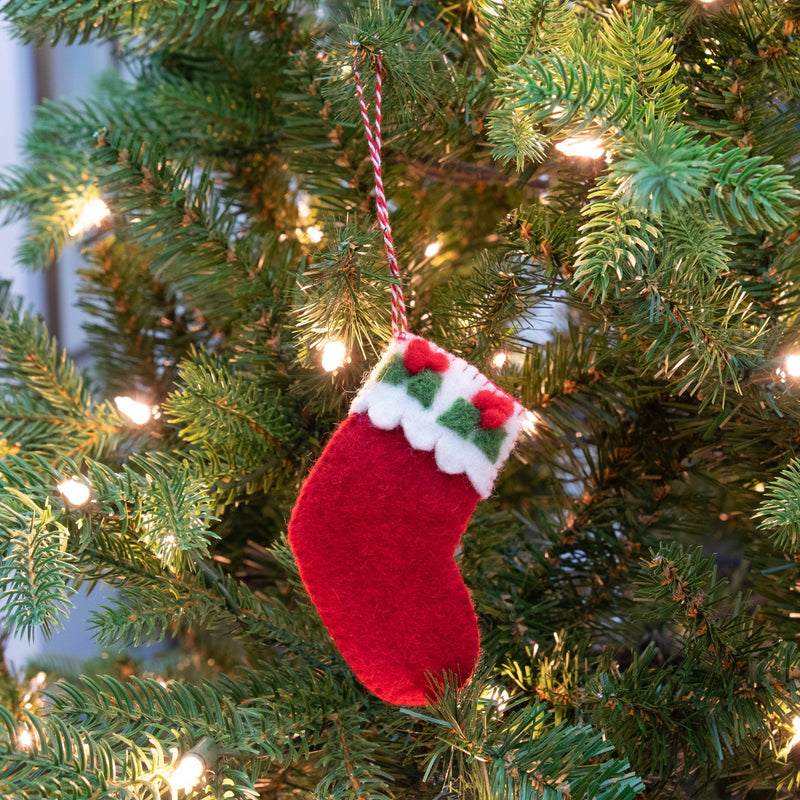 Mini Felt Stocking Ornament