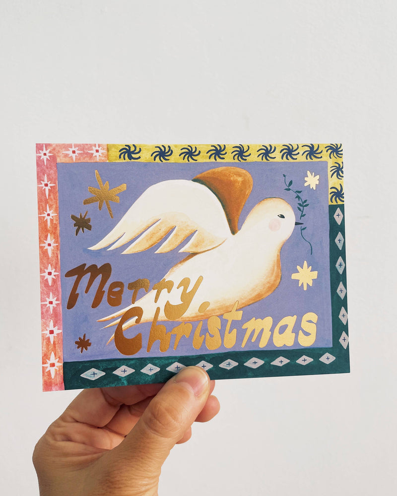 Merry Christmas Dove Card
