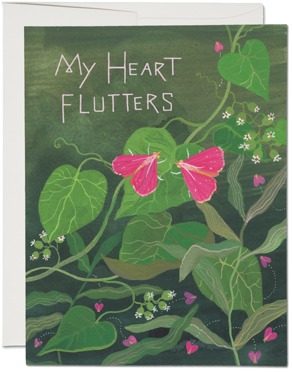 My Heart Flutters Card