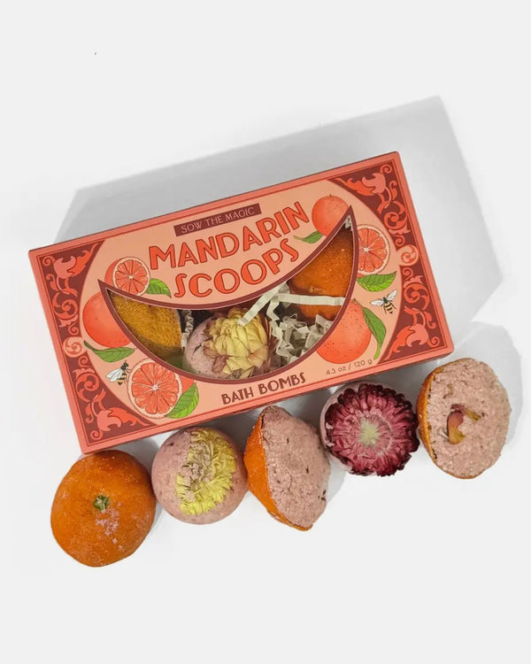 Mandarin Scoops Bath Bombs