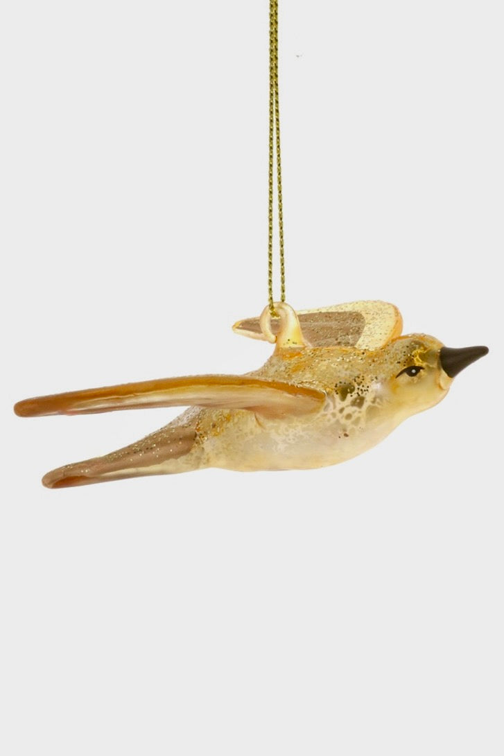 GILDED SWALLOW ORNAMENT