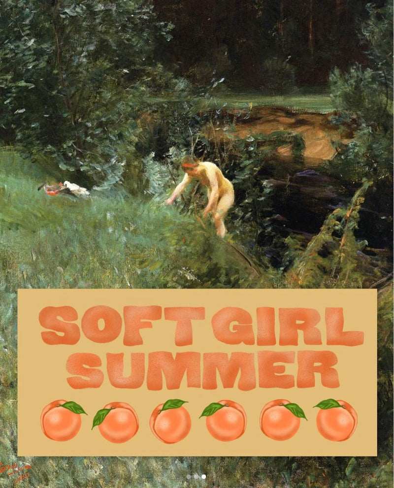 Soft Girl Summer Bumper Sticker