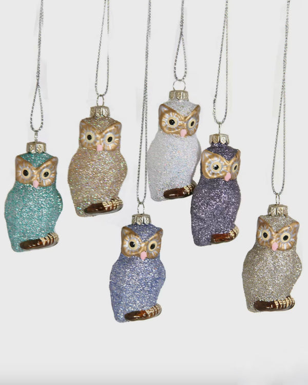 Tiny FROST OWL Ornament