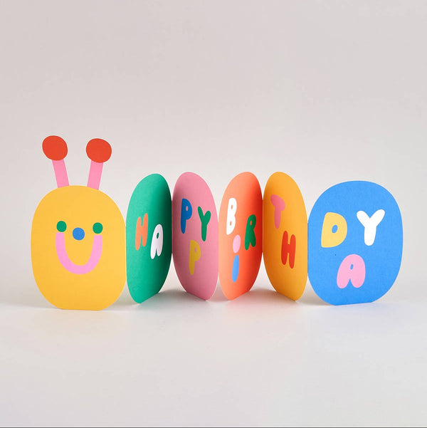 Caterpillar Birthday Card