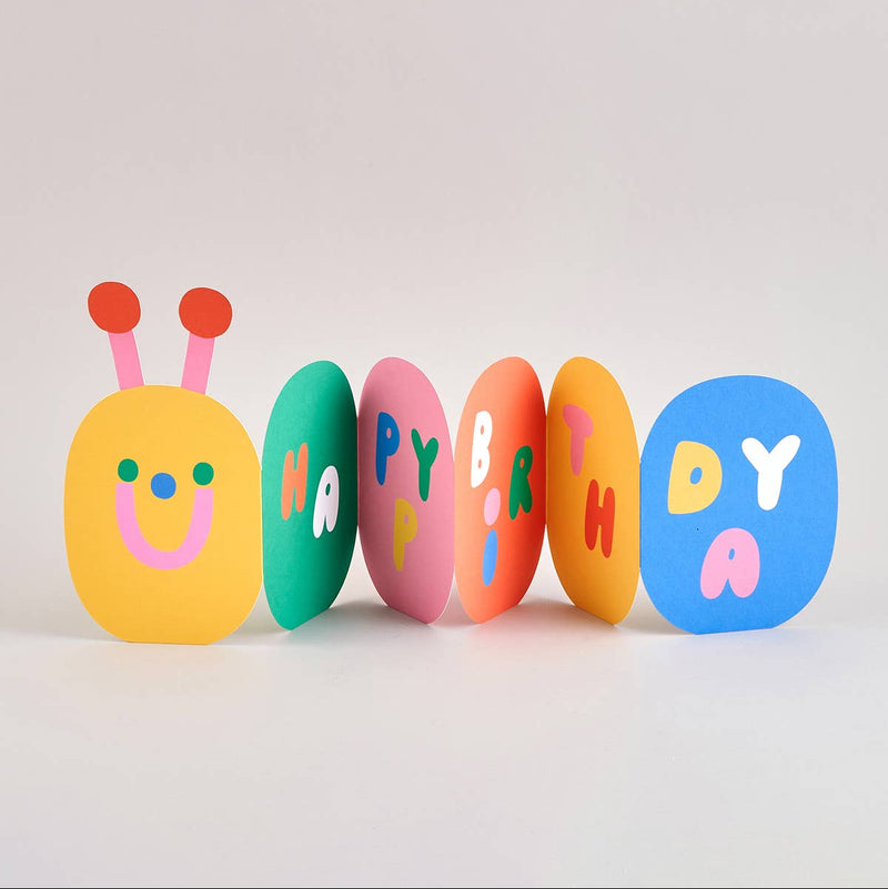 Caterpillar Birthday Card