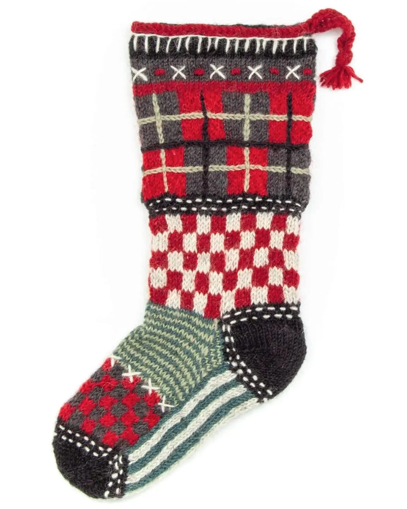 Patchwork Wool Stocking