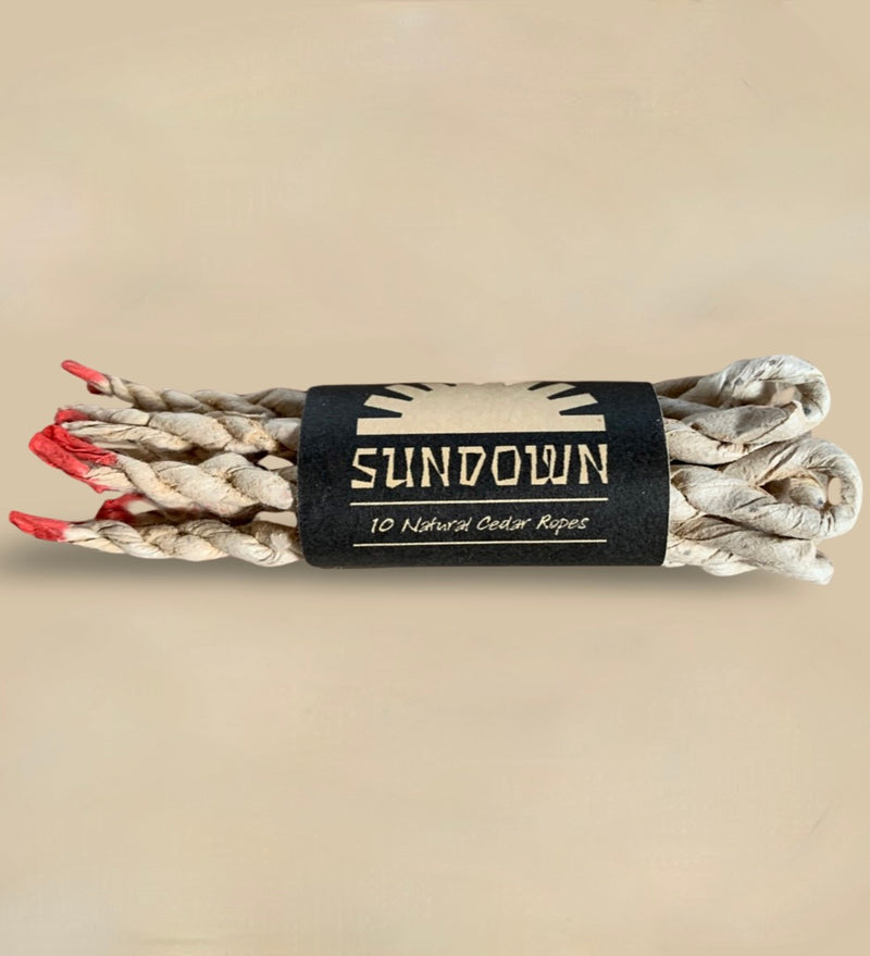 Sundown Natural Cedar Incense Ropes