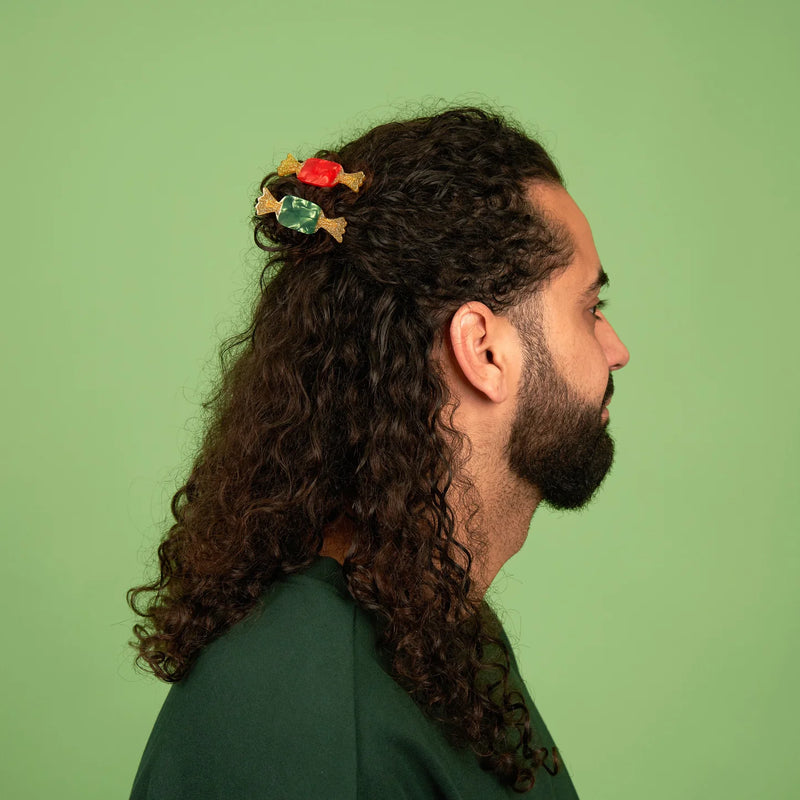 Christmas Candy Hair Clip