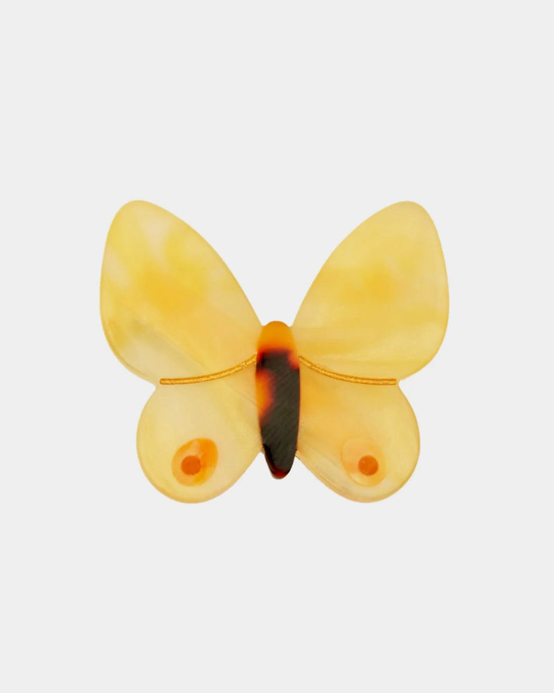 YELLOW BUTTERFLY HAIR CLIP