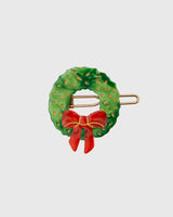 Christmas Wreath Hair Clip