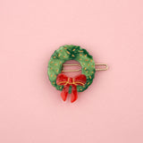Christmas Wreath Hair Clip