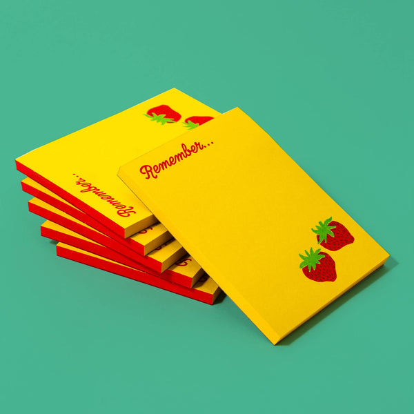Remember Strawberry  Notepad
