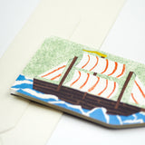 Ship in a Bottle Card