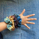 Block Print Scrunchies