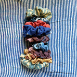 Block Print Scrunchies