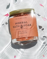 MINERAL BATH SOAK, ROSE PETAL & GERANIUM