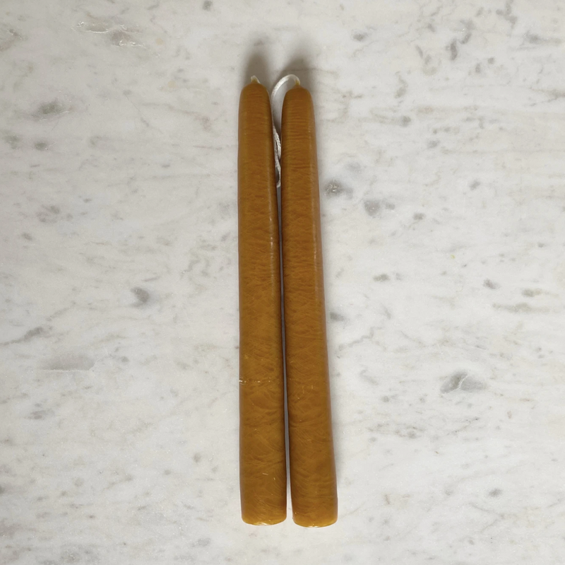 10 Hand Dipped Spun Finish Tapers - Magnolia