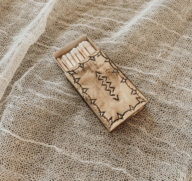 SILVER STAMPED MATCHBOX