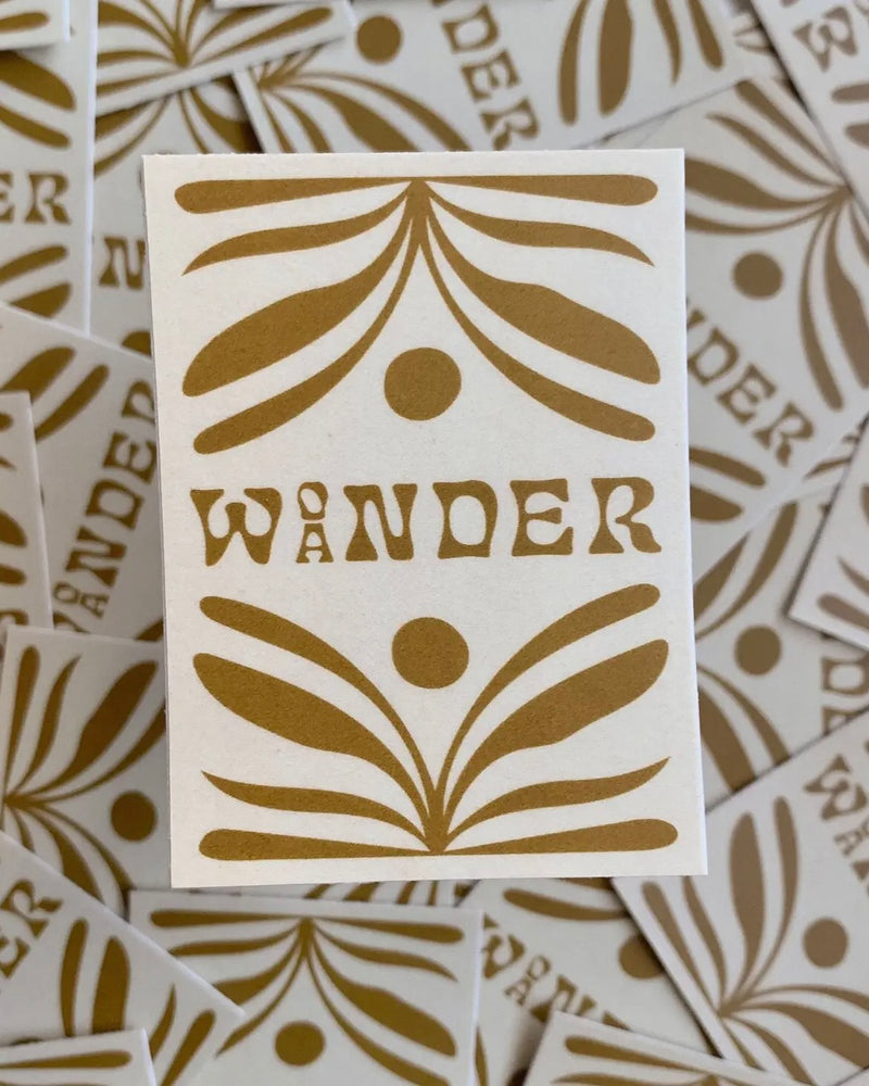 Wonder/Wander Vinyl Sticker